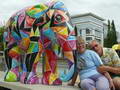 Derek and Ronalda with Elephants in Luxembourg