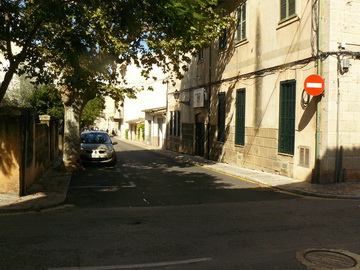 The Street to Eroski in Soller 